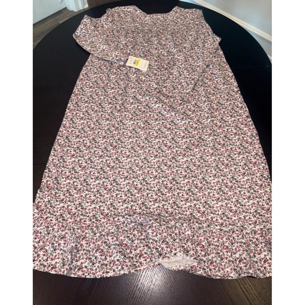 Nwt Eileen West Long-sleeve Cotton Nightgown Sz M